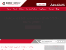 Tablet Screenshot of careconnections.com